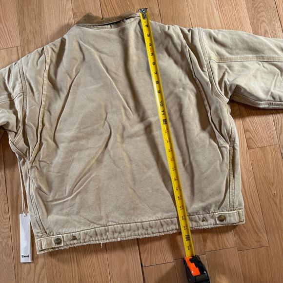 Elwood Petrol Workwear Cropped Jacket Khaki Tan Adult Small NWT - Picture 7 of 13